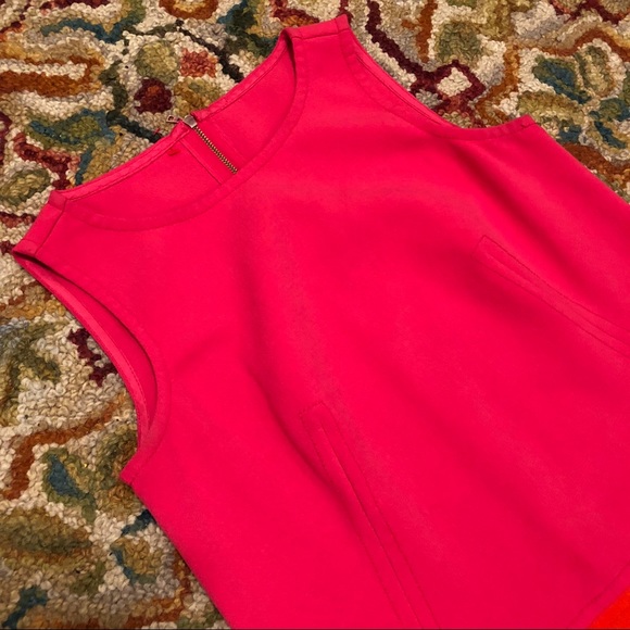 Pink & Orange Sleeveless Mini Shift Dress Size 2 - Picture 4 of 6